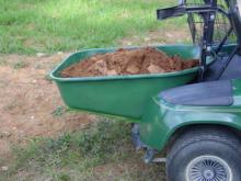 Base easily carries and dumps bulk loads